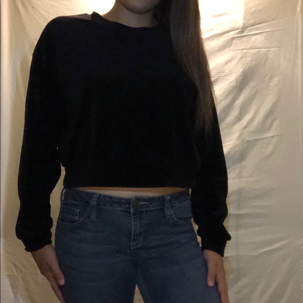 F21 cropped sweater